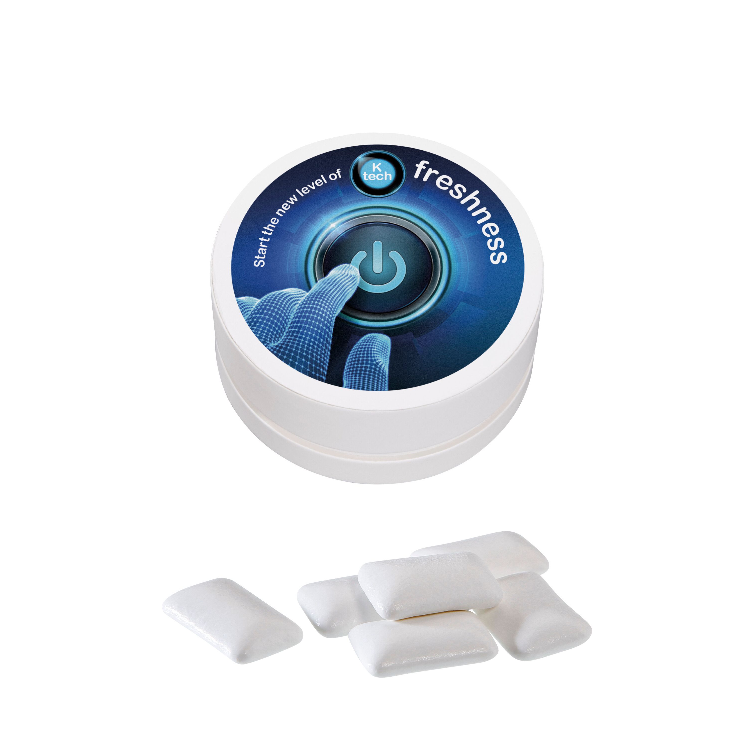 Papier XS-Taschendose mit Zuckerfreiem Kaugummi, 15g-975