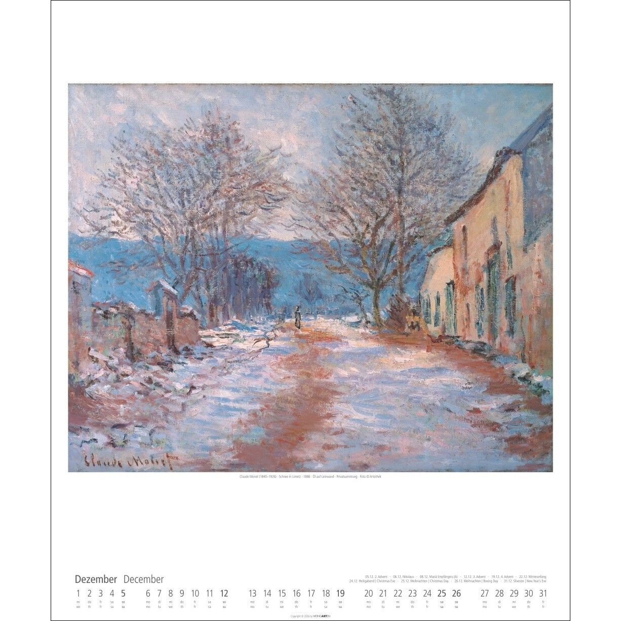 Claude Monet - Kunst & Kultur Kalender-661