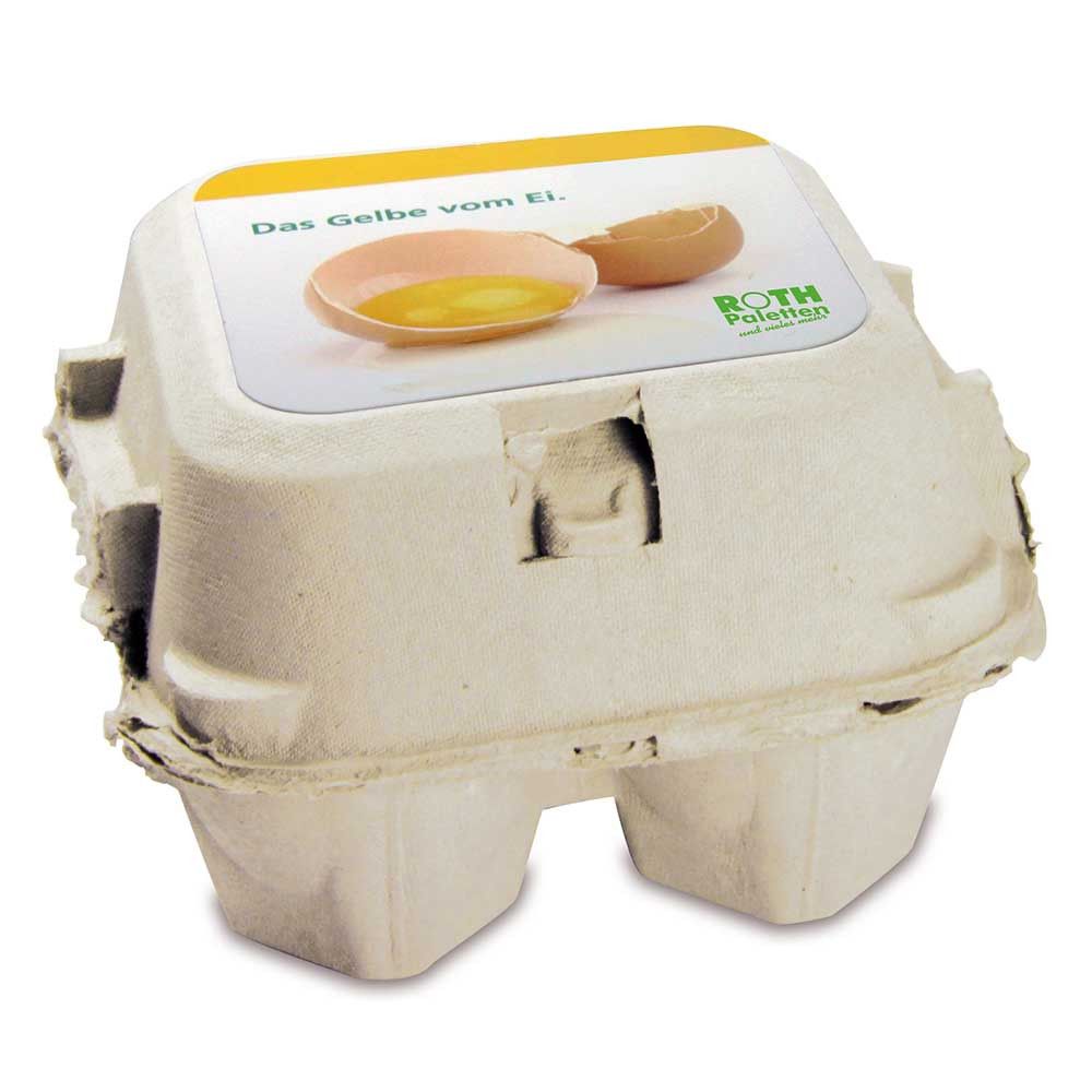 Das Gelbe vom Ei - mit Tontöpfchen, Eierkerze, Marmelade und Schokohase-307