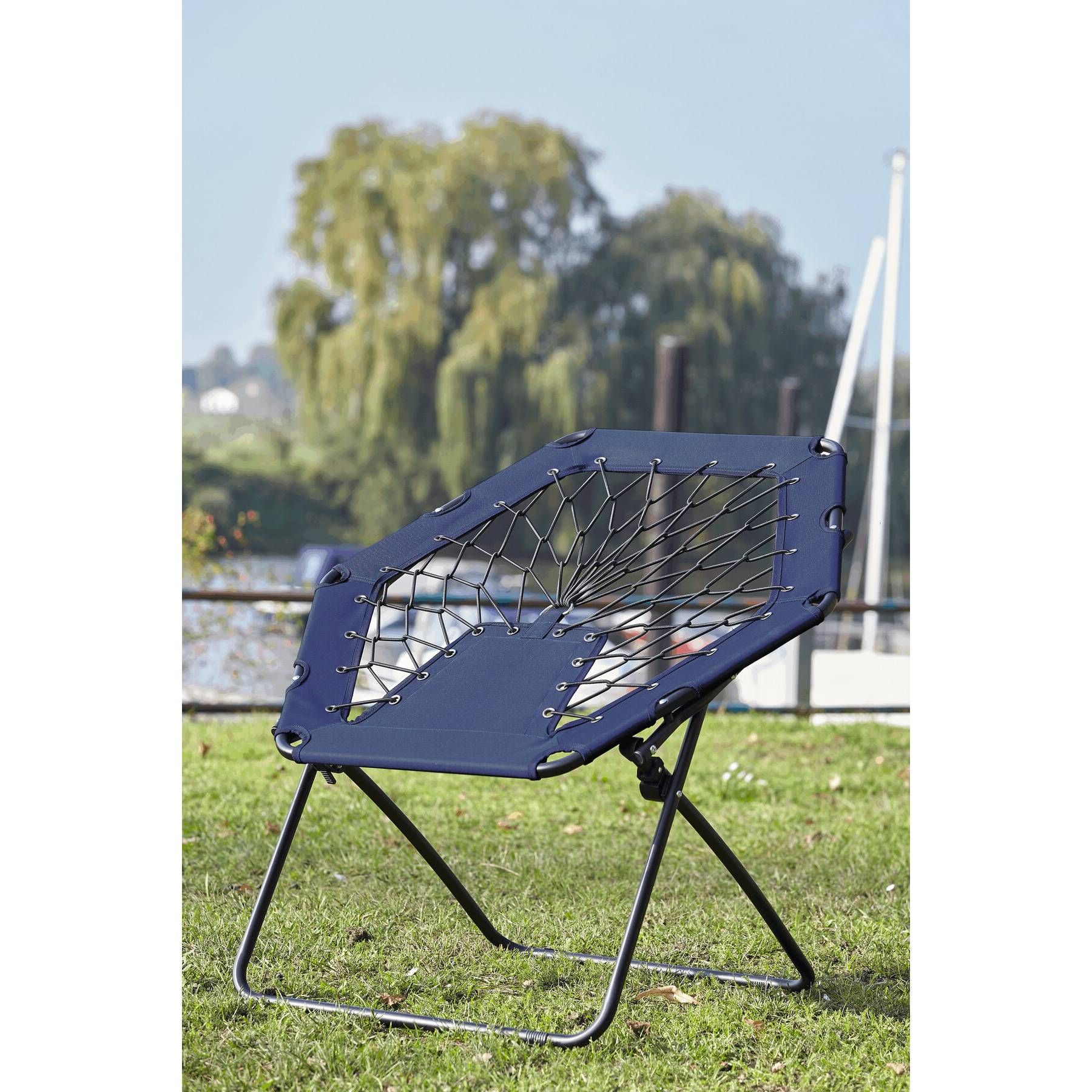 Bungee Stuhl CHILL OUT - blau - schwarz-363