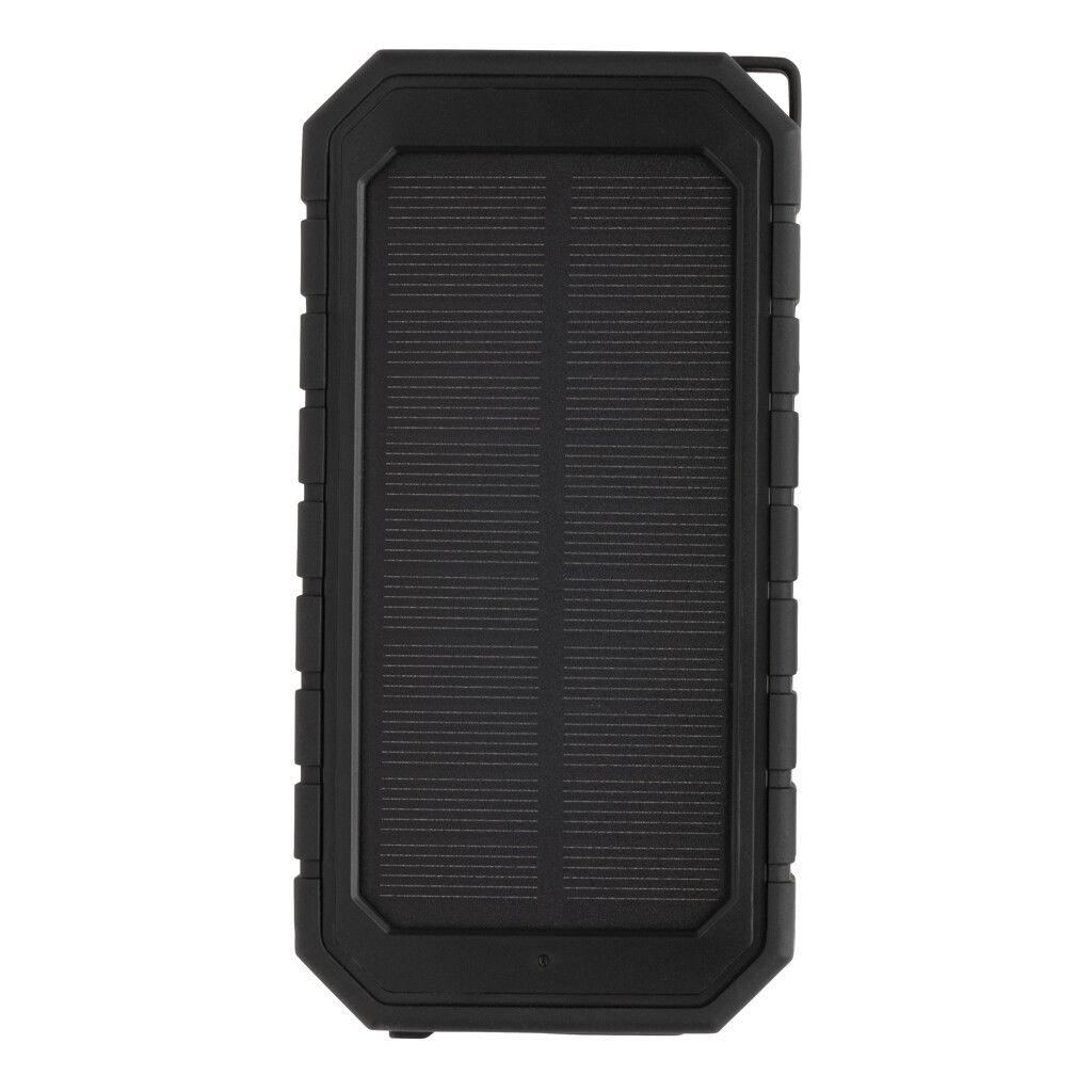 10.000 mAh Solar-Powerbank mit 10W Wireless aus RCS Plastik - schwarz-913