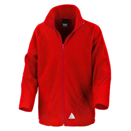 Junior Microfleece Jacket - red-147