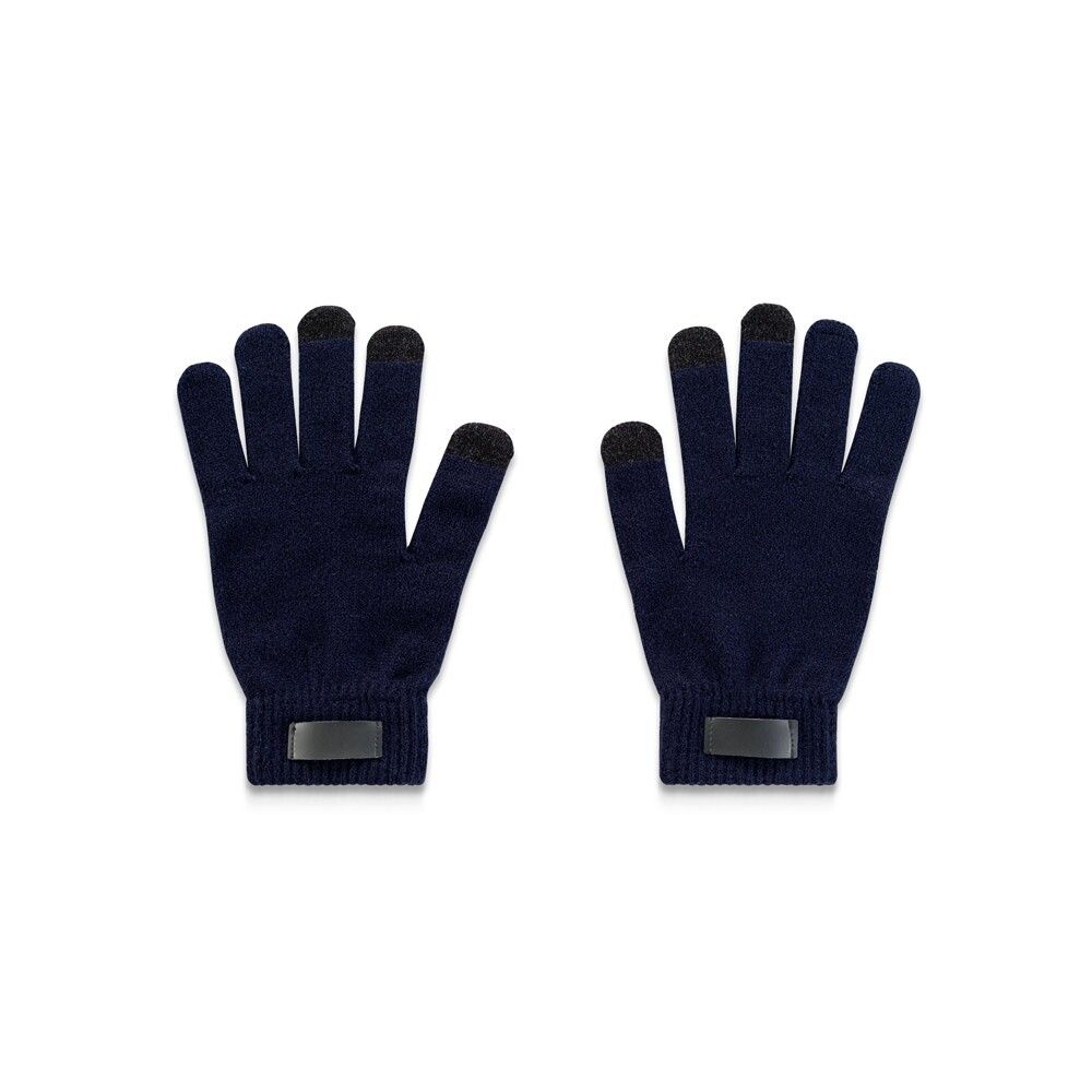 BURROW Handschuhe aus recyceltem Polyester (100% rPET) mit Tastspitzen - dunkelblau-931
