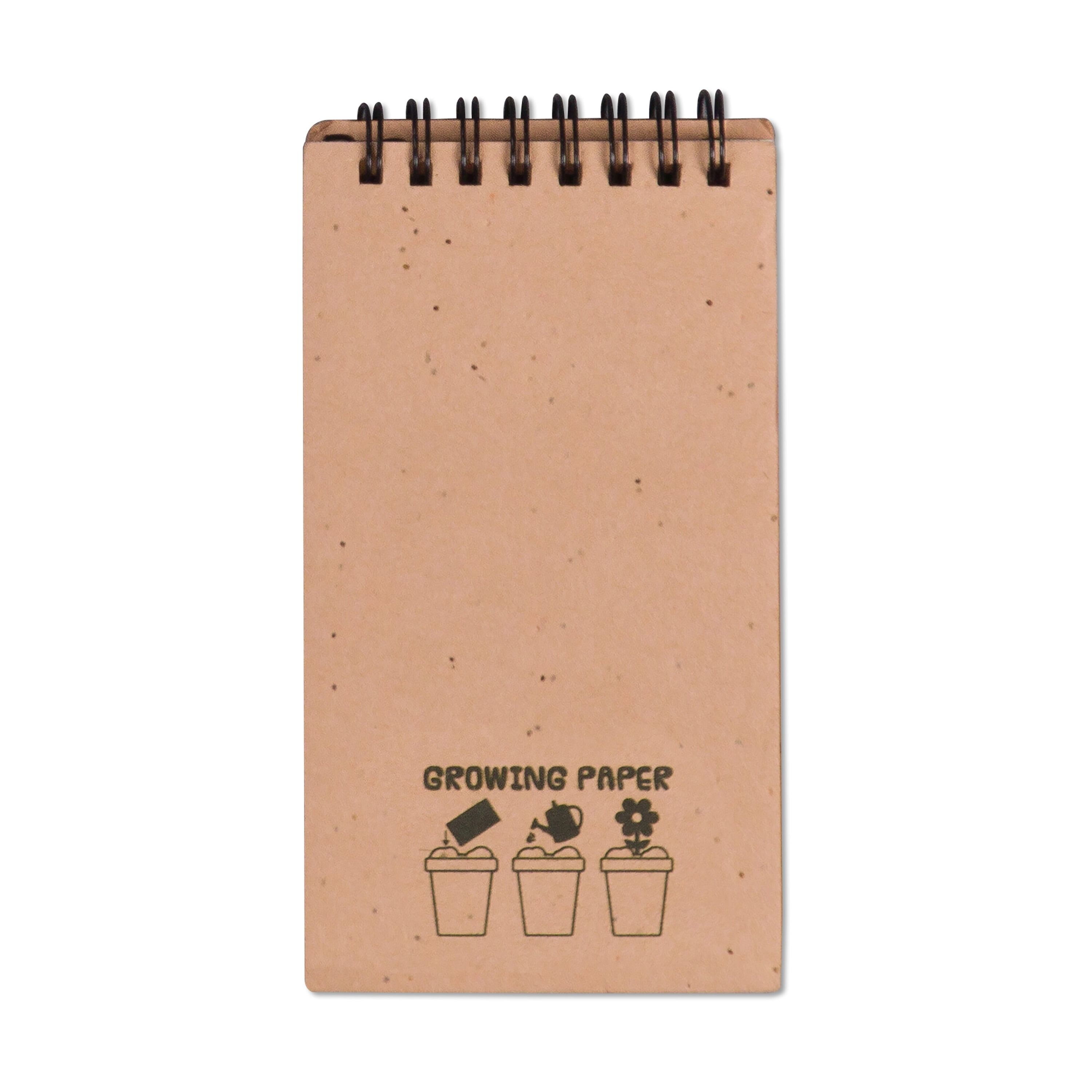Haftnotizen-Set aus Saatgutpapier - hellbraun-860