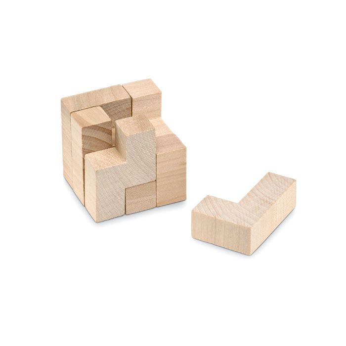 Holzpuzzle im Baumwollbeutel TRIKESNATS - holz-123