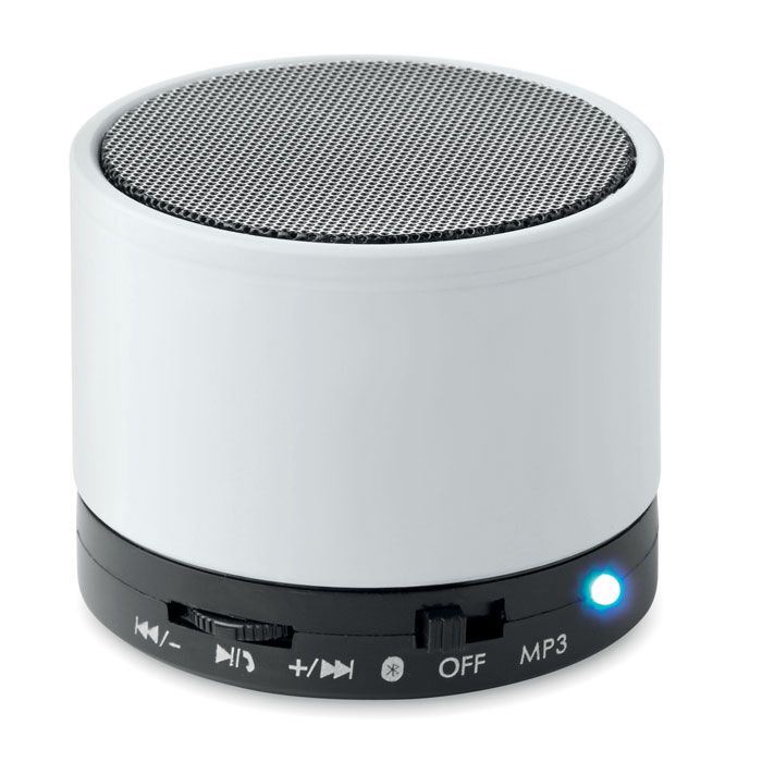 Wireless Lautsprecher, rund ROUND BASS - weiß-171