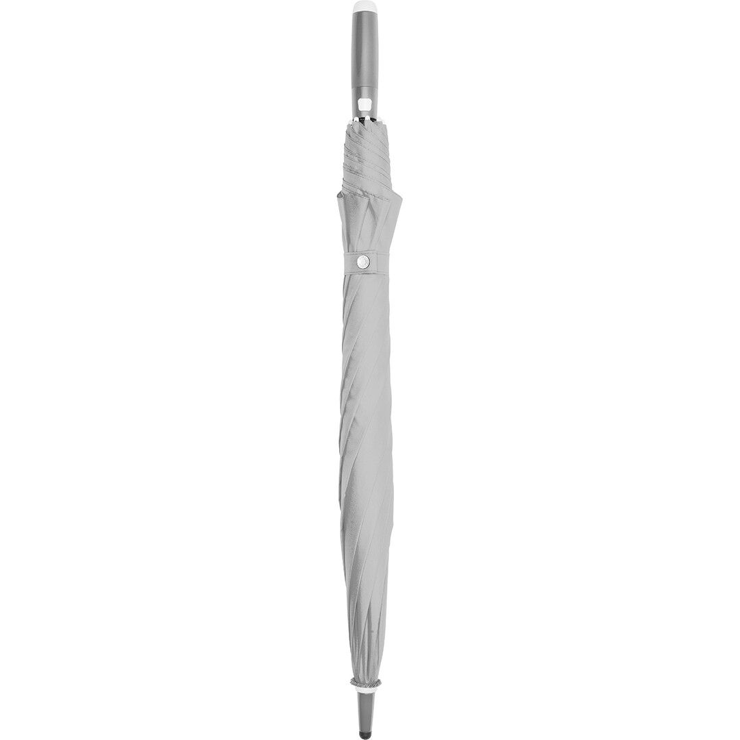 AC-Midsize-Stockschirm FARE® Whiteline Ø112 cm - hellgrau-94