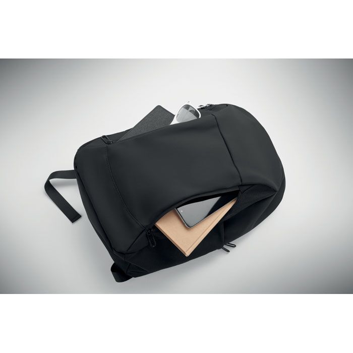 15" Laptop-Rucksack PU KOROVIN - schwarz-464