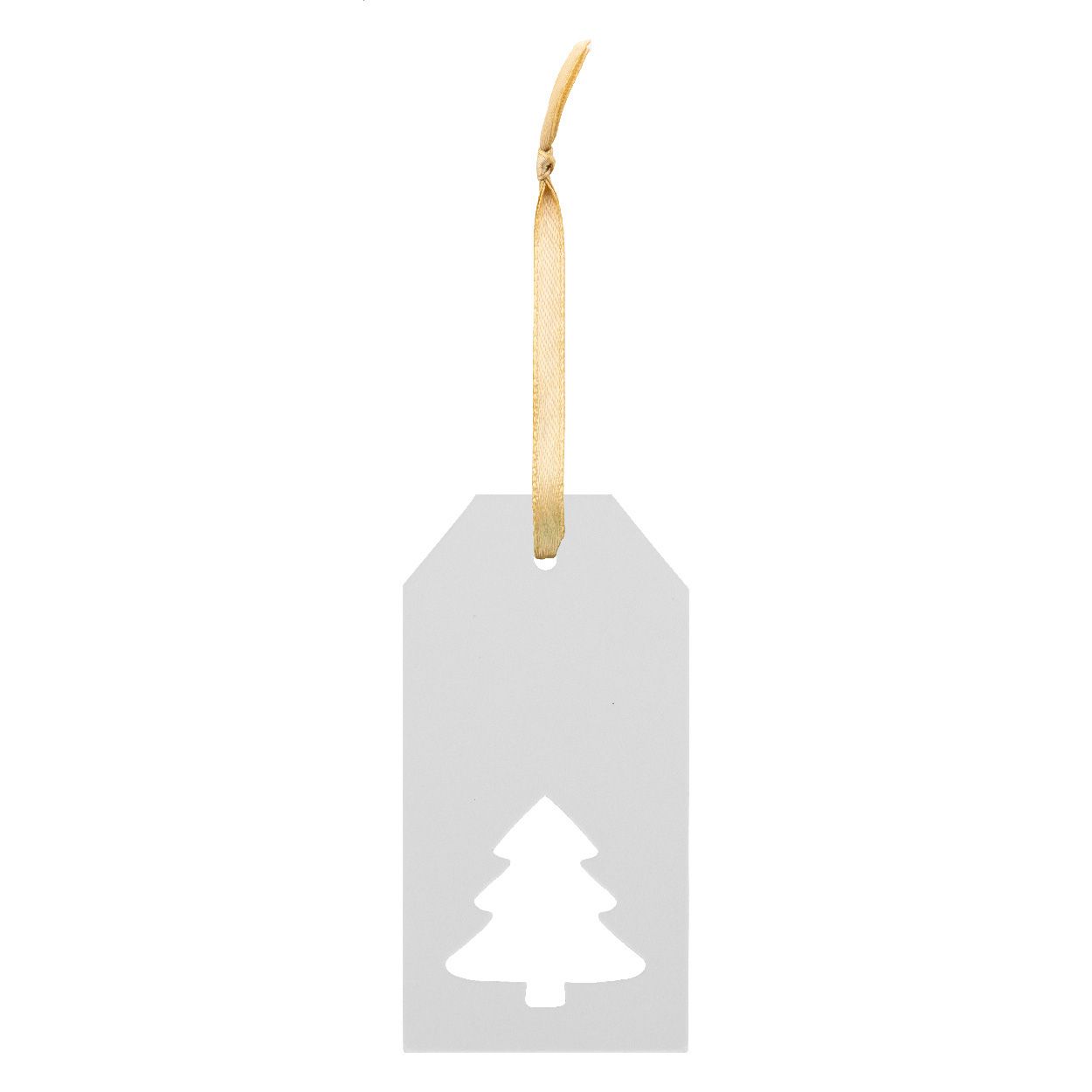 PrinTag Plus Individueller Geschenkanhänger, Weihnachtsbaum - weiß-22