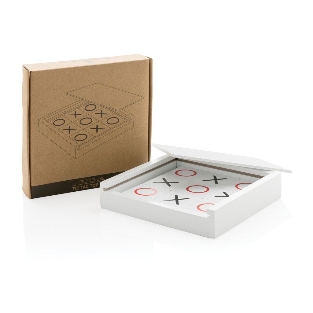 Deluxe Tic Tac Toe Spiel - weiß-750