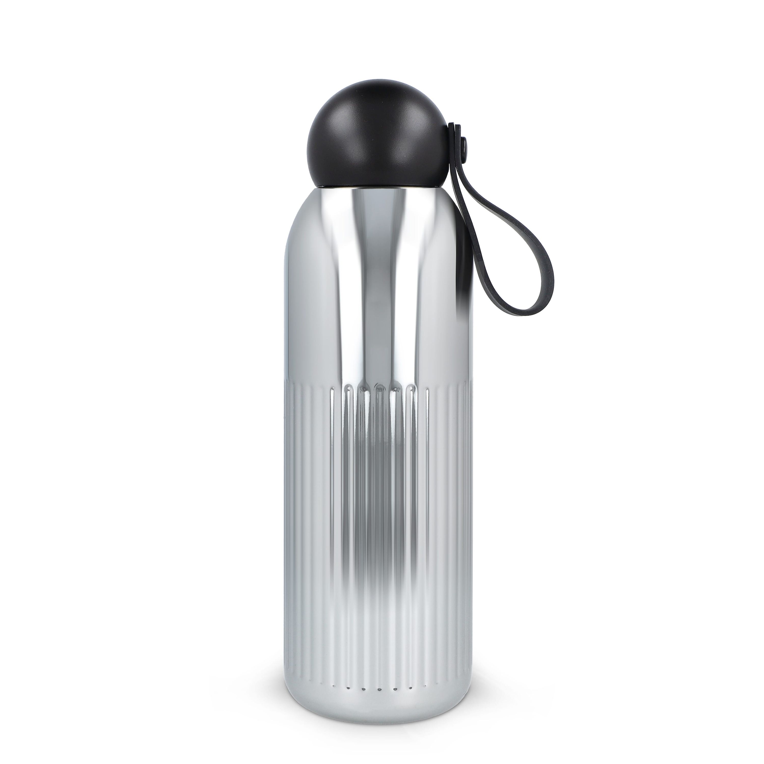 Sagaform Tekla Stahlisolierflasche Chrom (recycelt) 500 ml - chrom-279