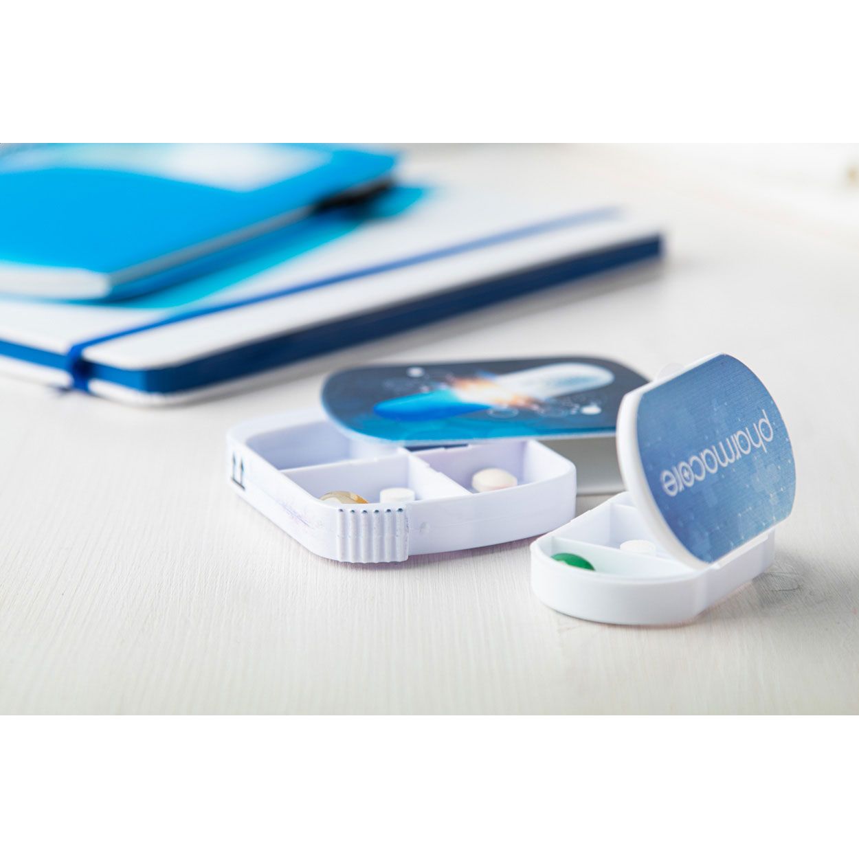 Pillendose Trizone - weiß-960