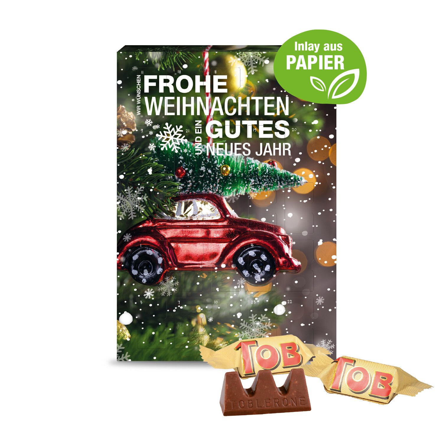 Adventskalender mit Toblerone Milch, Inlay Aus Papier-342