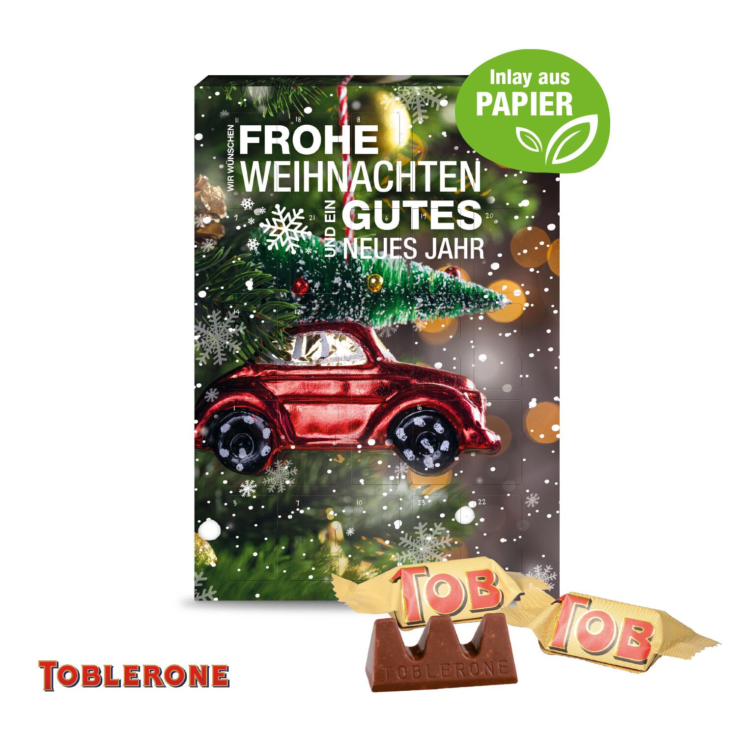 Adventskalender mit Toblerone Milch, Inlay Aus Papier-342