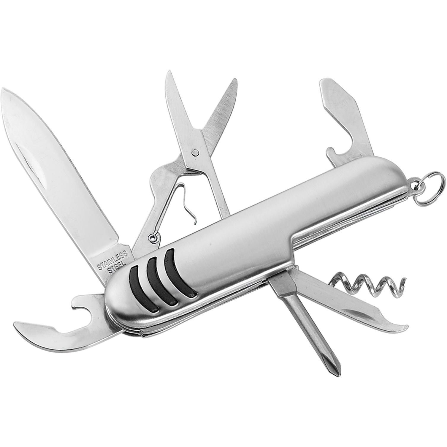 Taschenmesser aus rostfreiem Stahl Aiden - silber-71