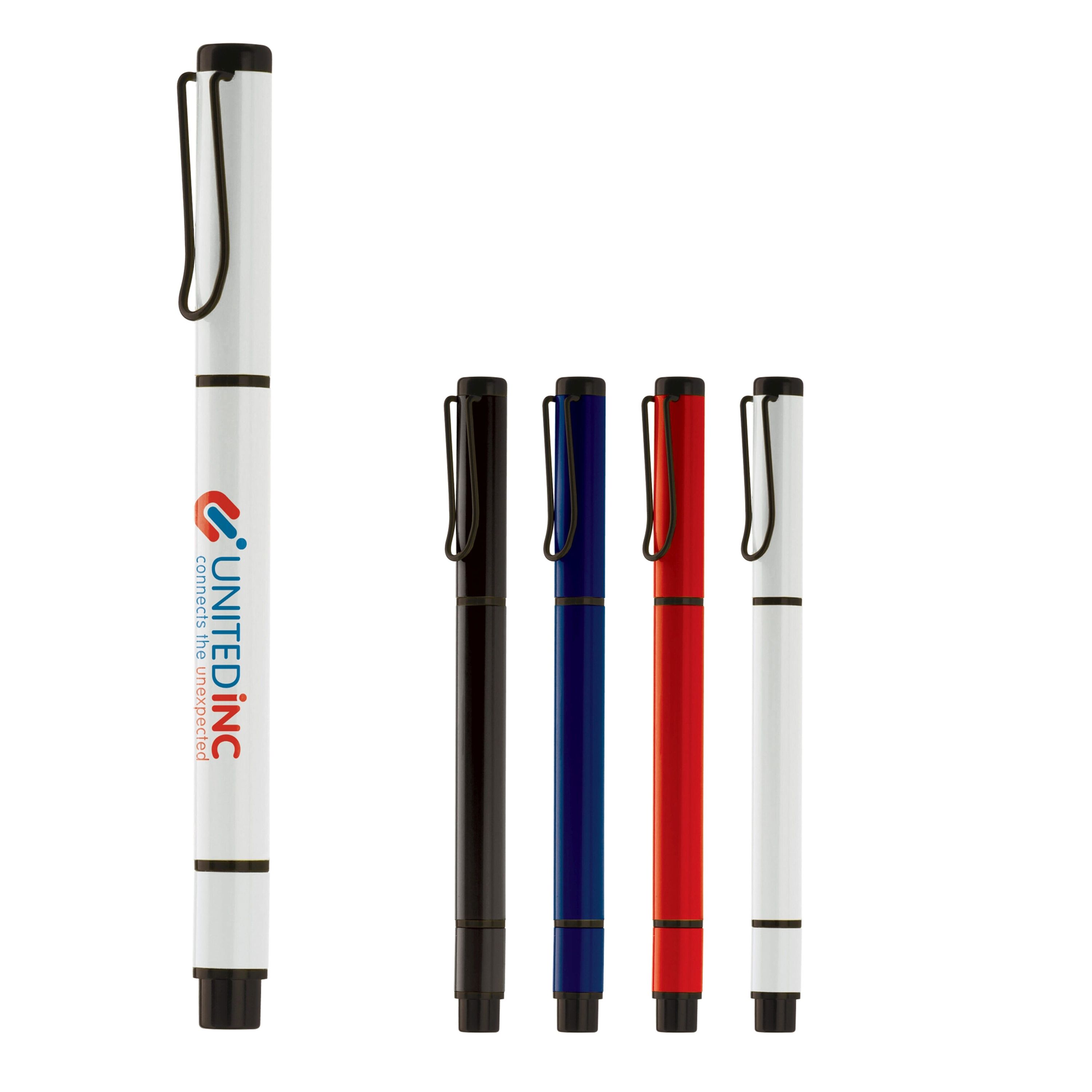 Kugelschreiber mit Textmarker 2in1 - schwarz-535