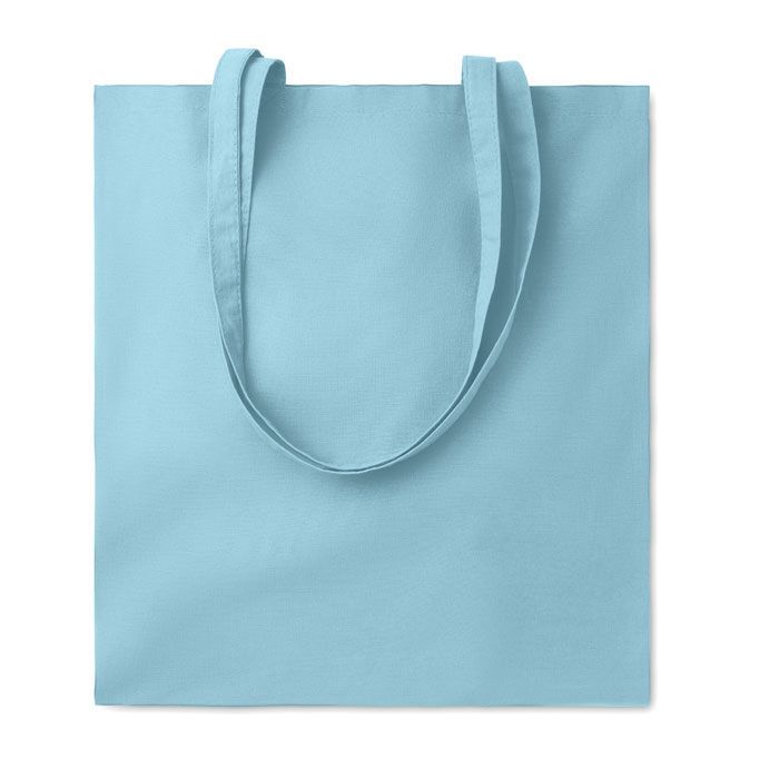 Baumwoll-Einkaufstasche, bunt COTTONEL COLOUR ++ - babyblau-931