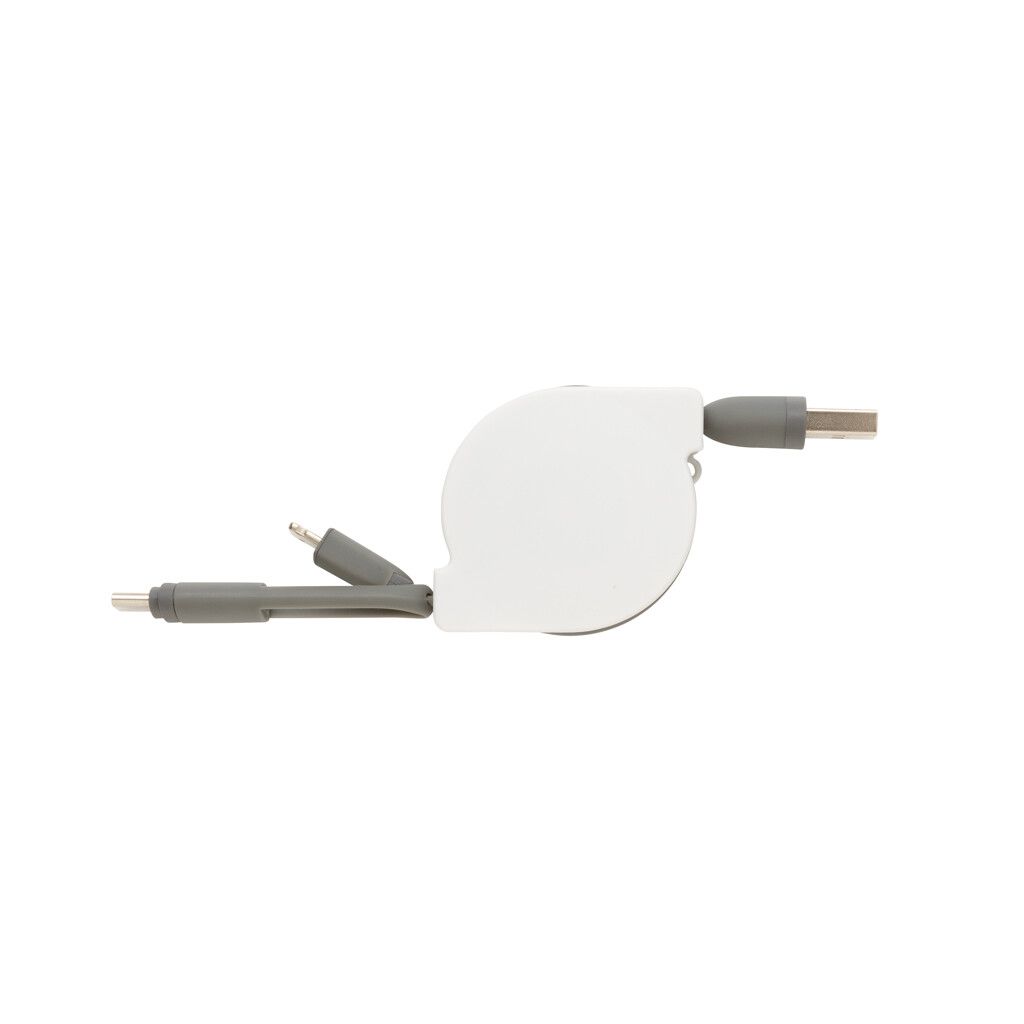 3-in-1 ausziehbares Kabel - grau-802