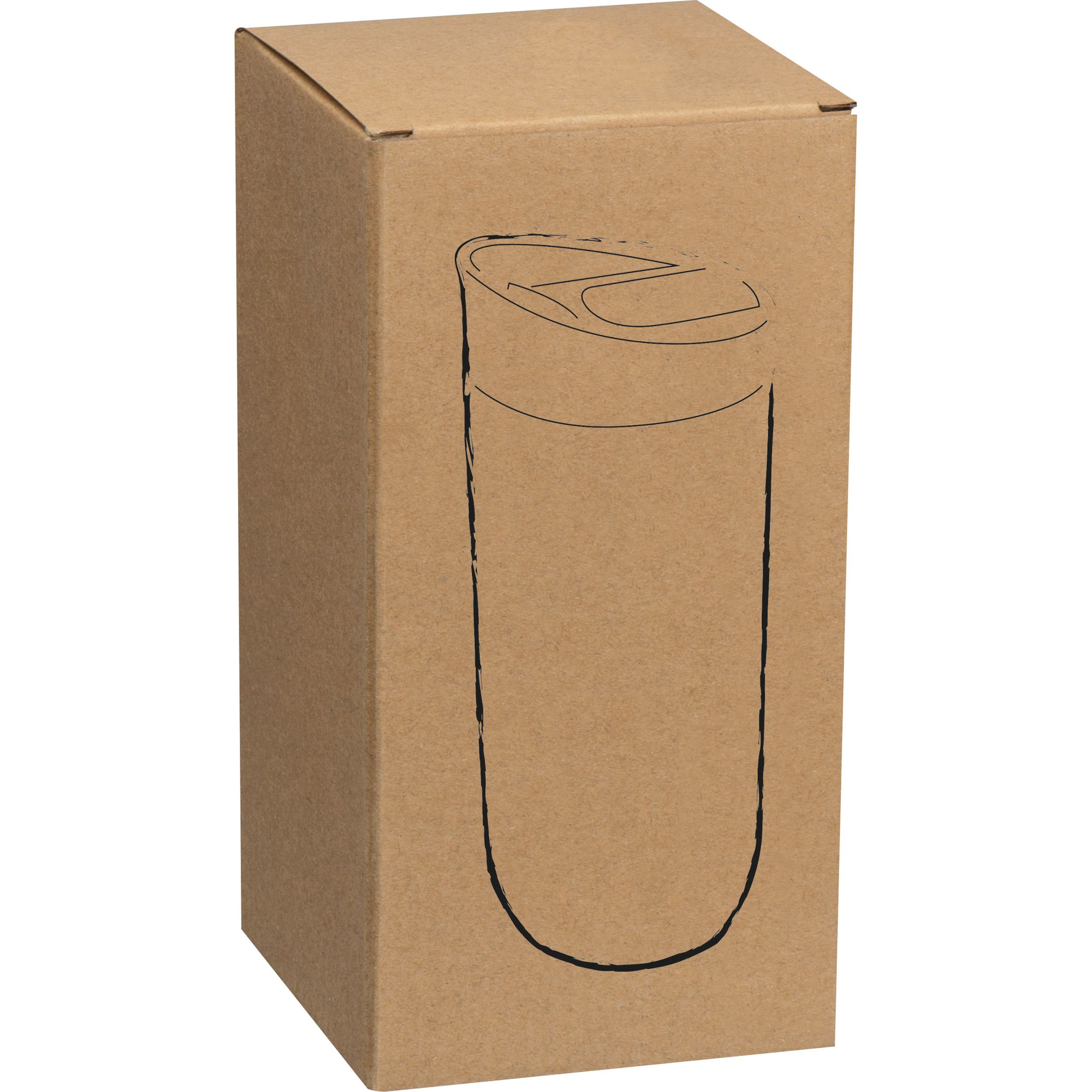 Isolierbecher 500ml mit Push-Button Verschluss - silbergrau-964