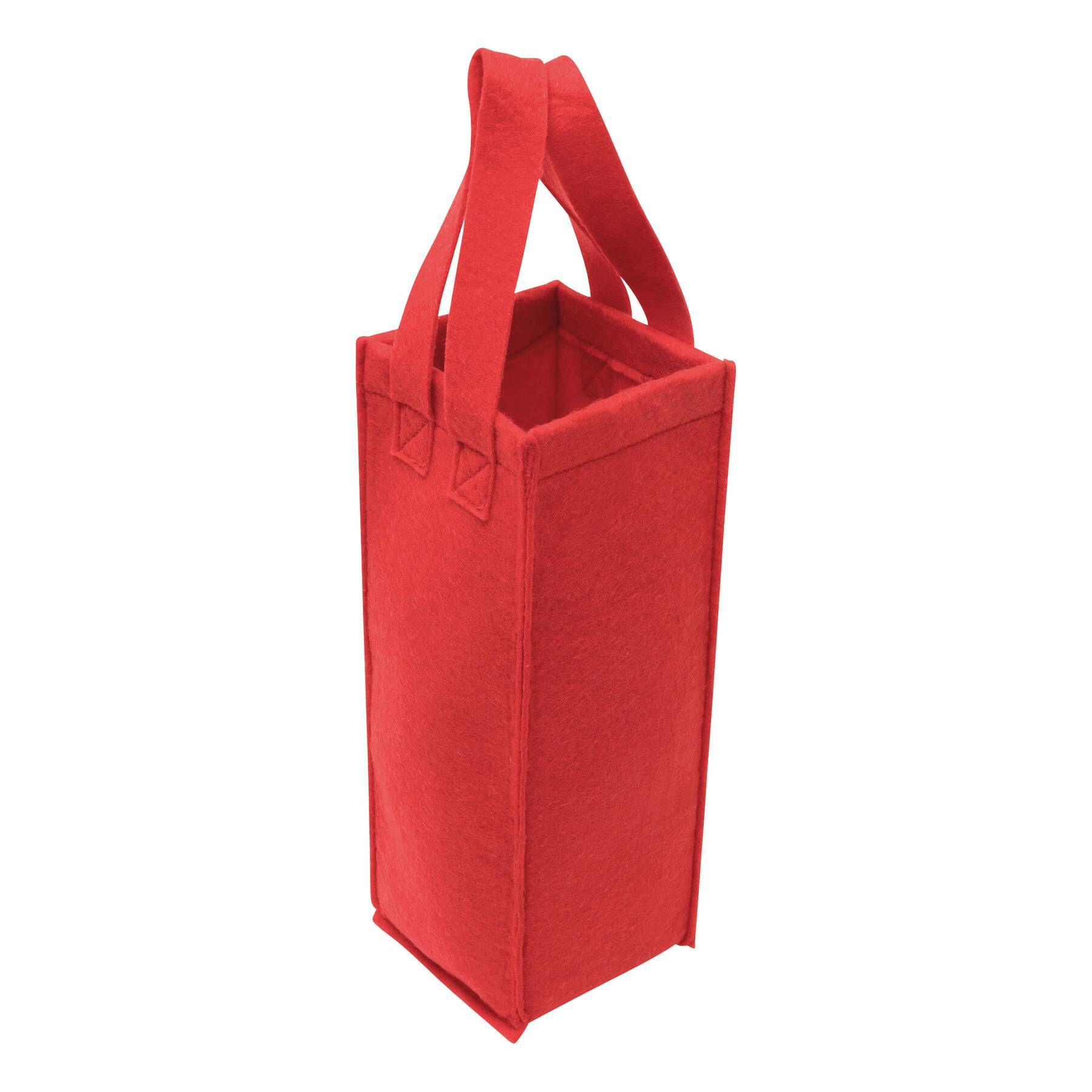 Filz-Flaschentasche CABERNET - rot-794