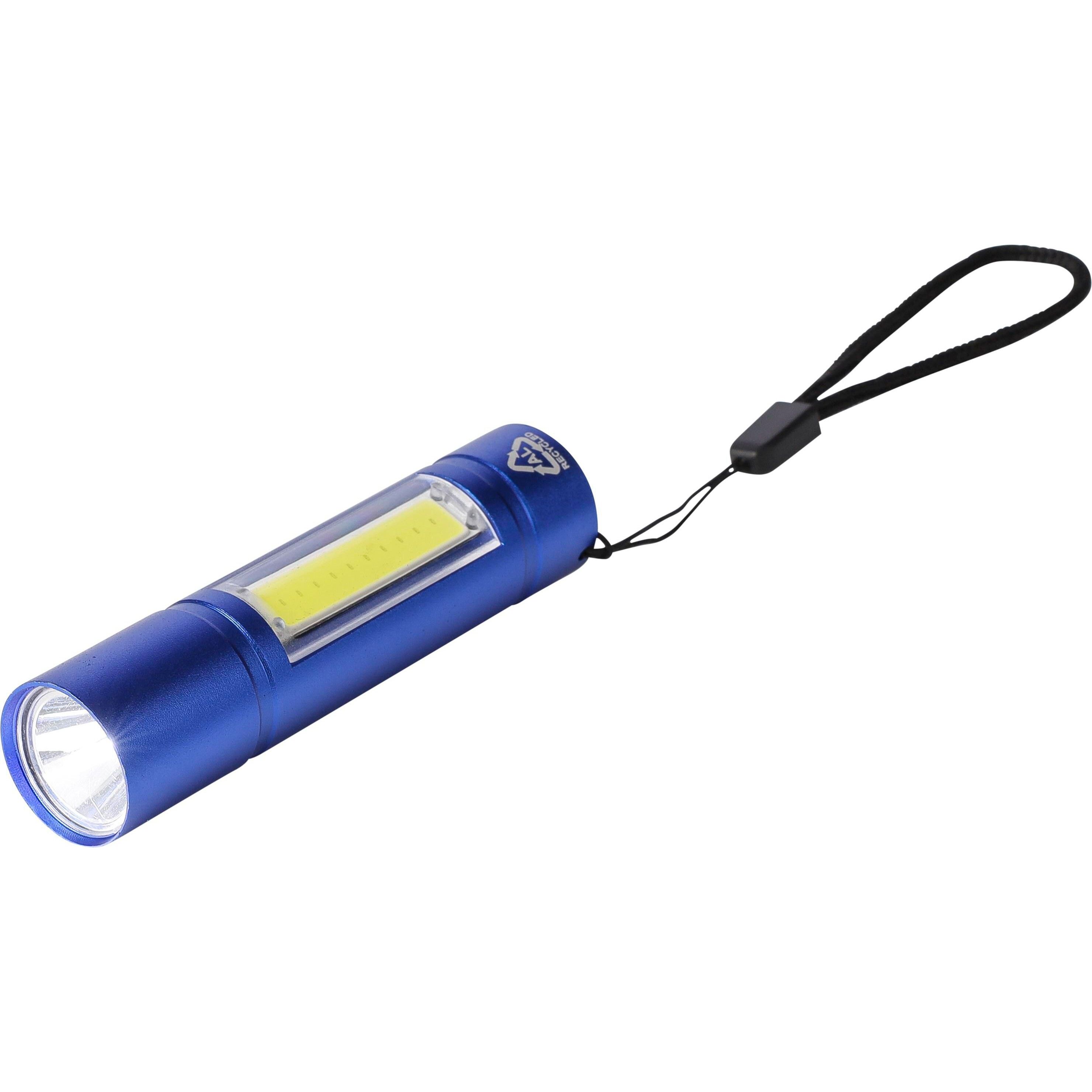 Taschenlampe aus recyceltem Aluminium COB Sami - silber-512