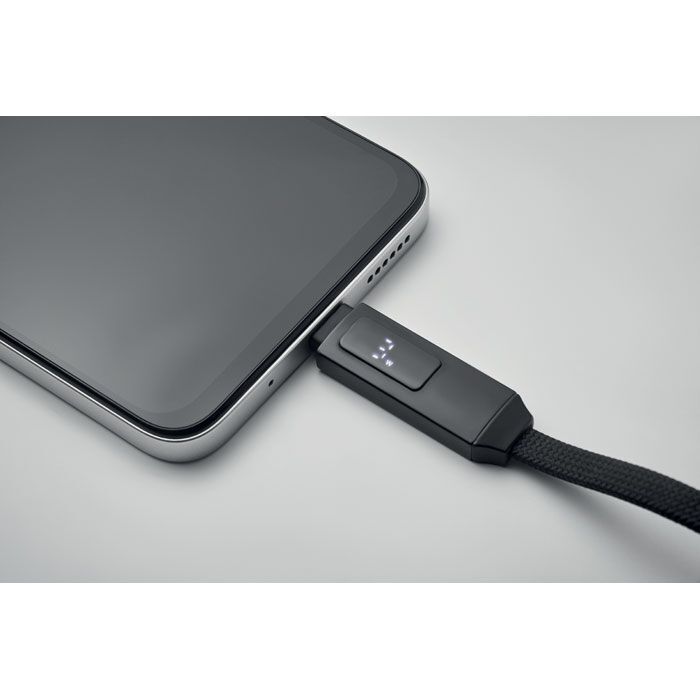 60W Schlüsselring-Ladekabel KEYSTO - schwarz-493