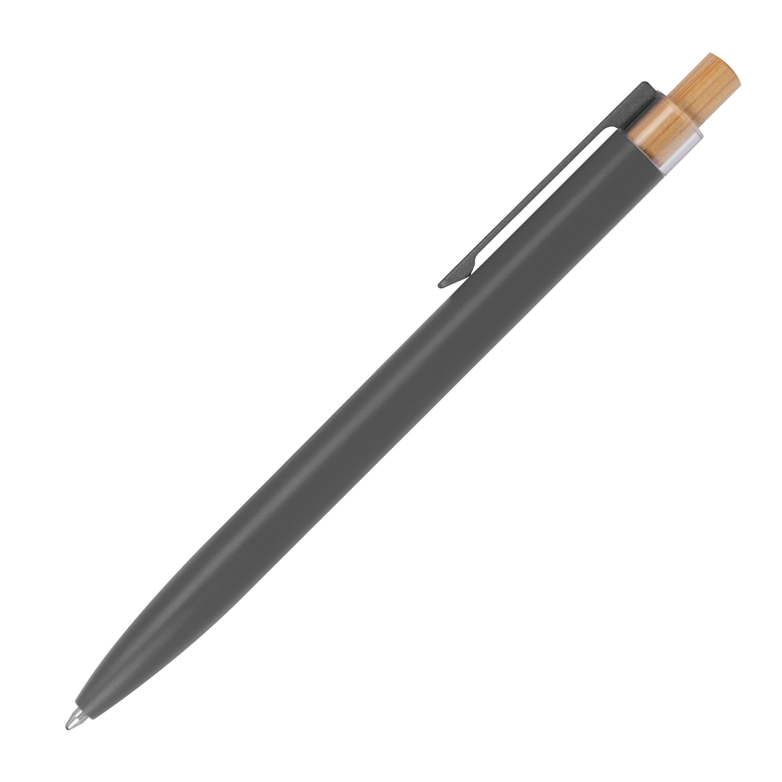 Schreibset mit Kugelschreiber und Rollerball aus recyceltem Aluminium  - anthrazit-132
