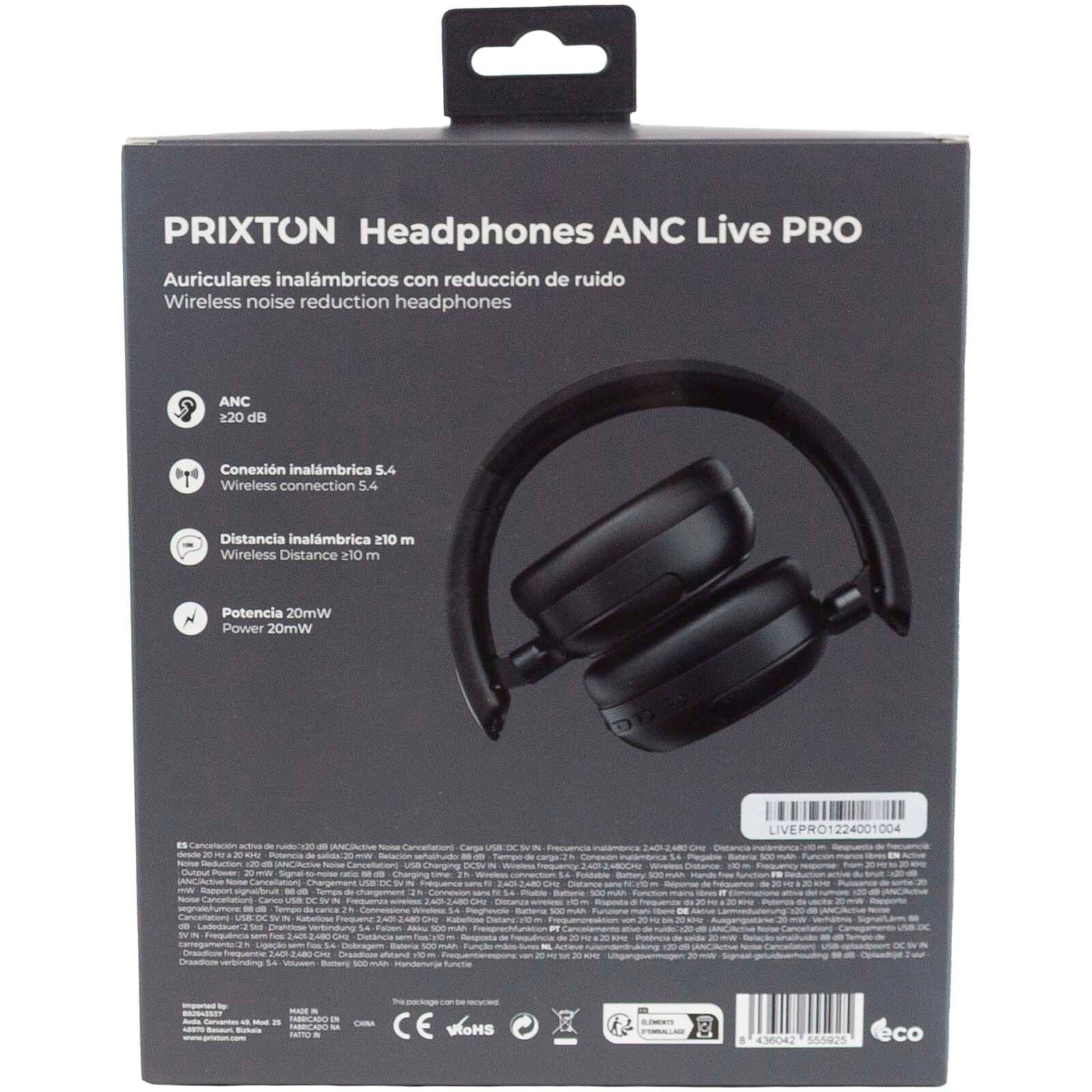 Prixton Live Pro ANC Bluetooth Kopfhörer - schwarz-951