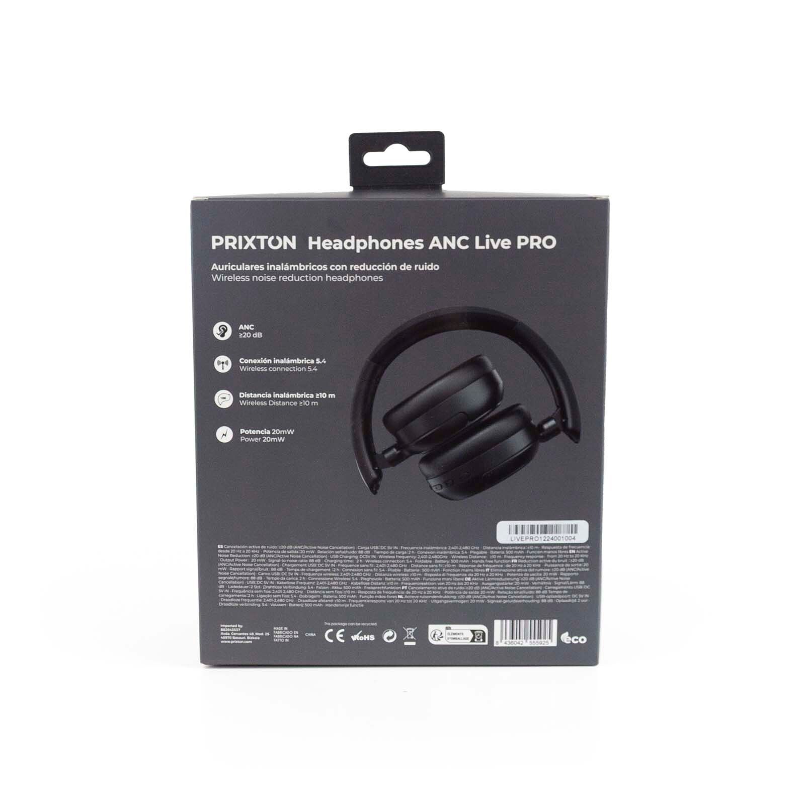 Prixton Live Pro ANC Bluetooth Kopfhörer - schwarz-951