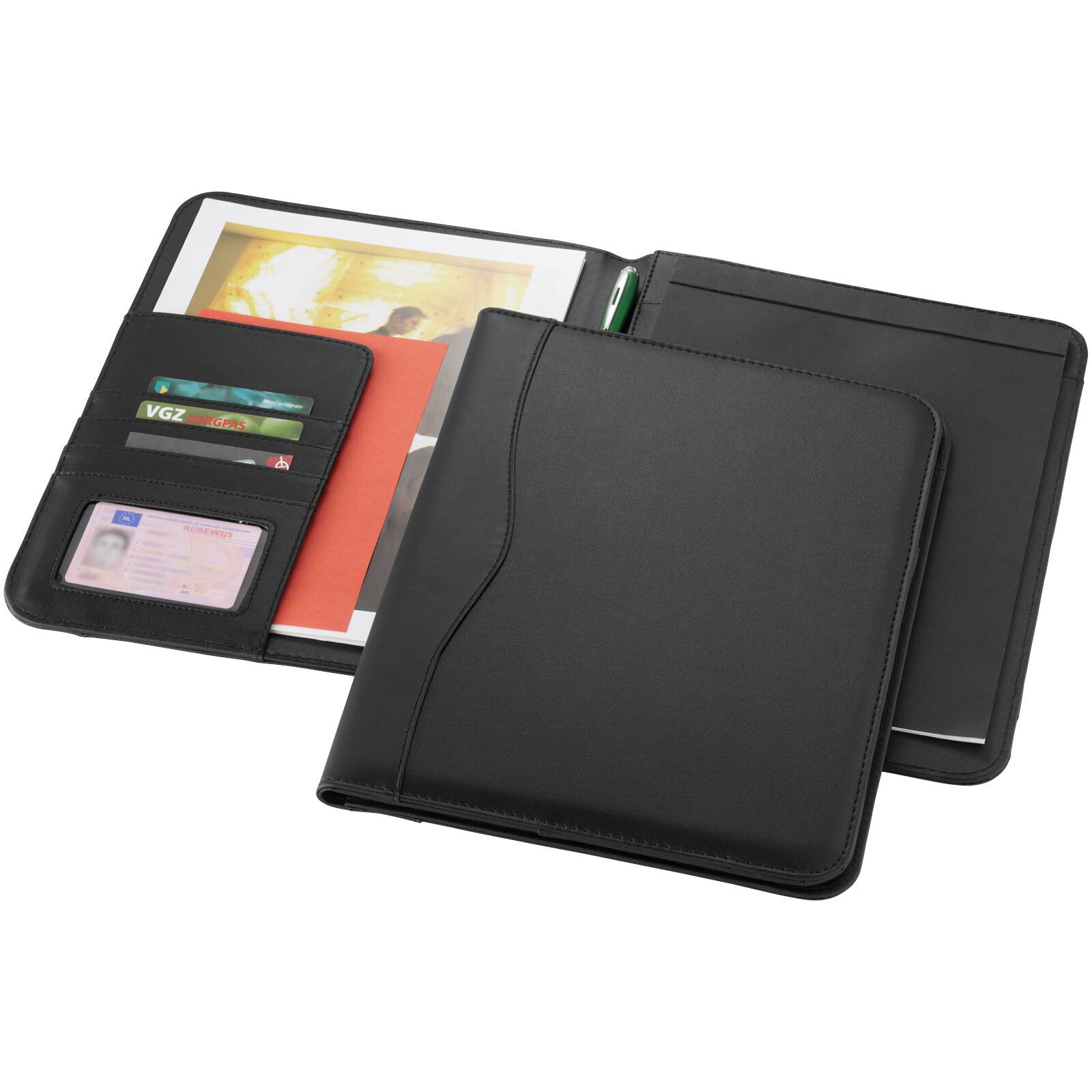 Ebony A4 Schreibmappe - schwarz-672