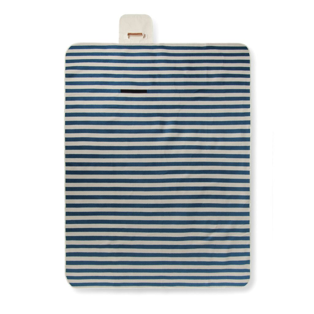 VINGA Alba große GRS rPET Picknickdecke - navy blau-975
