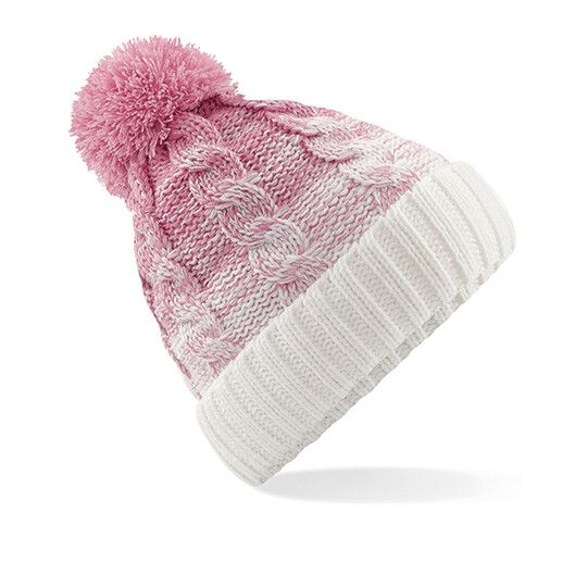 dusky pink - off white