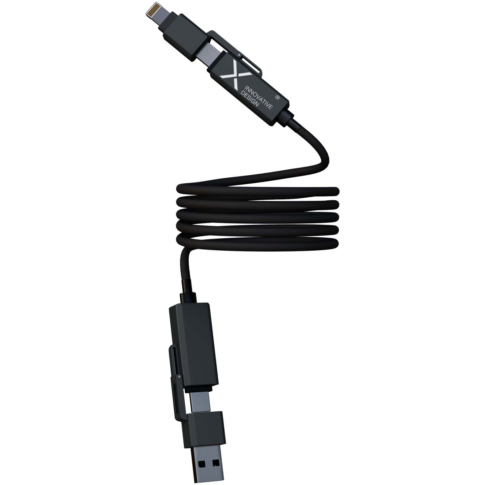 SCX.design C59 100 W magnetisches Silikon Ladekabel - schwarz-395