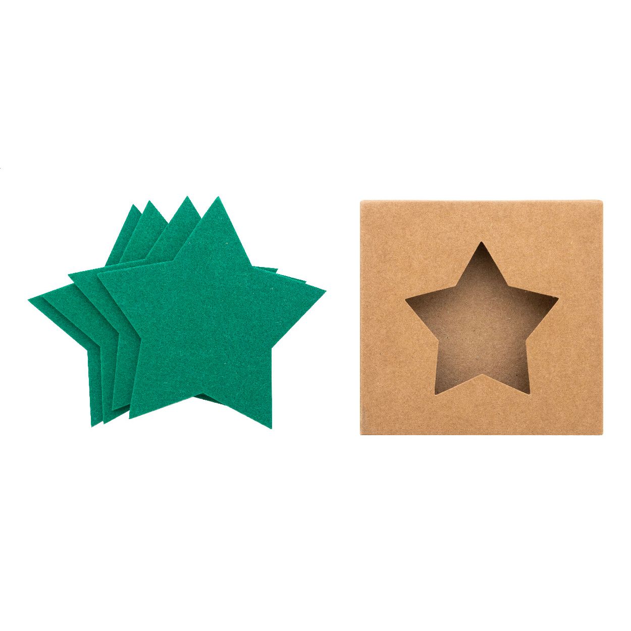 Vagnes Weihnachtsuntersetzer-Set RPET - grün-908