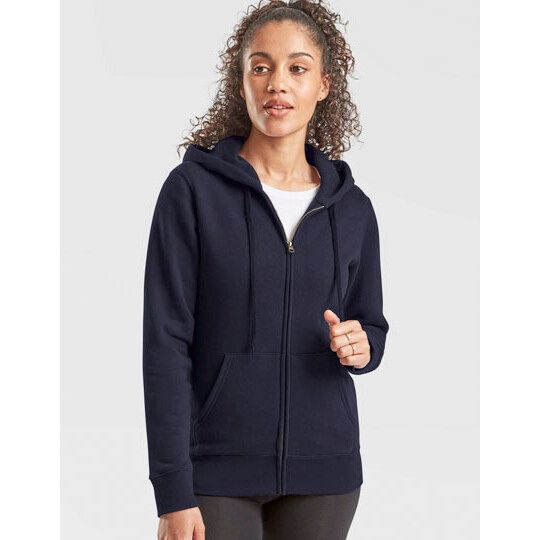 Ladies´ Premium Hooded Sweat Jacket - white-897