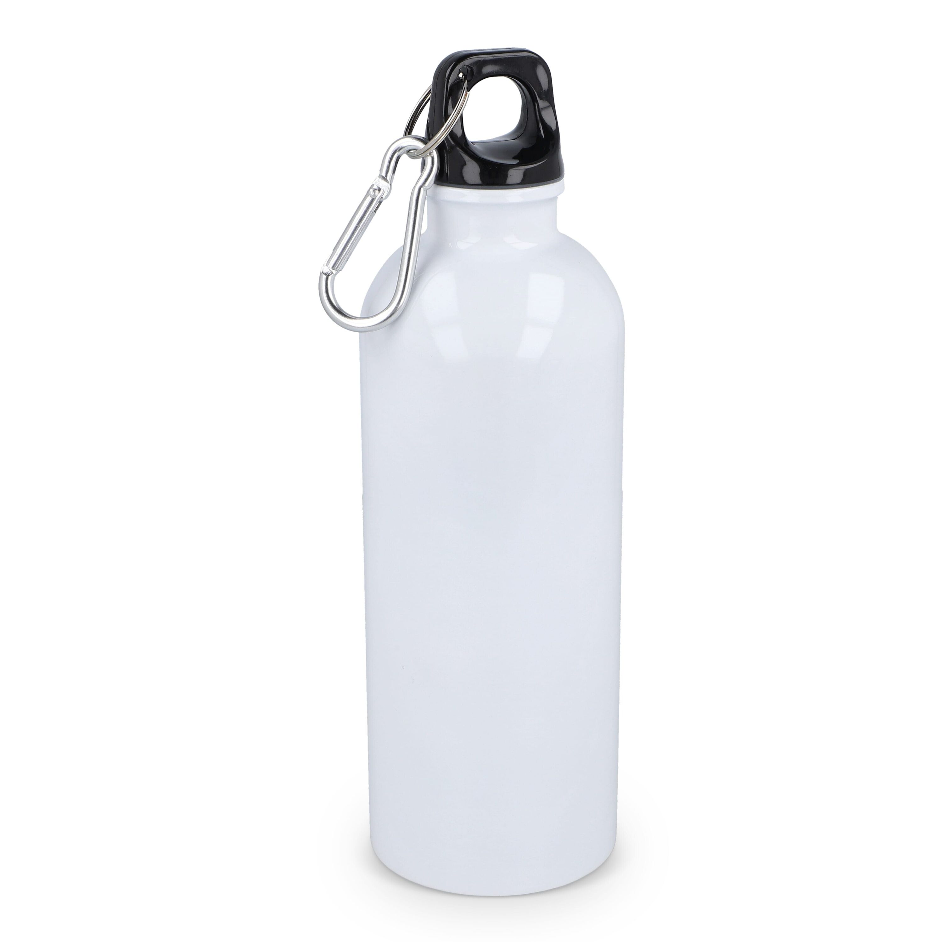 R-Edelstahl einwandige Flasche mit Karabiner 500 ml - weiss-663