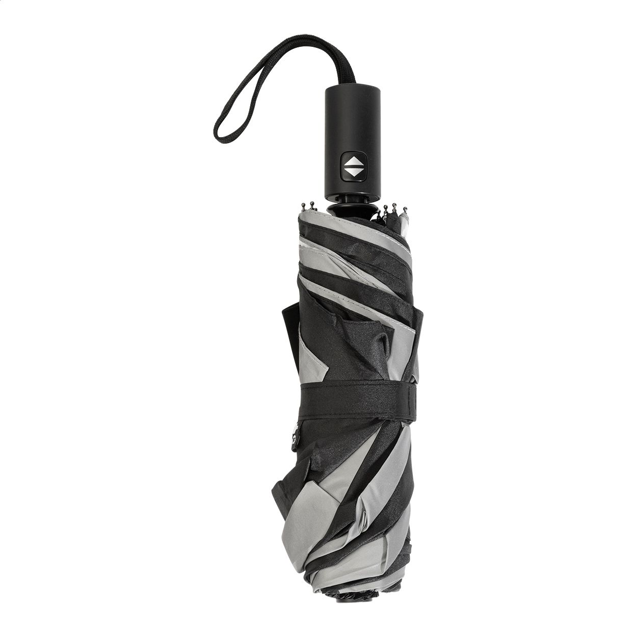 Radians Fold Reflektierender RPET-Regenschirm - schwarz-539