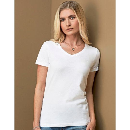 Classic-T V-Neck Women - scarlet red-187