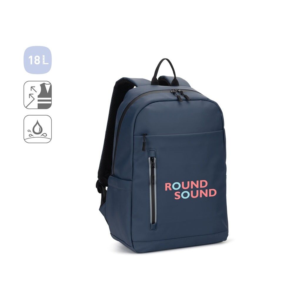 NOUMEA Laptop-Rucksack (16") aus PU - schwarz-497