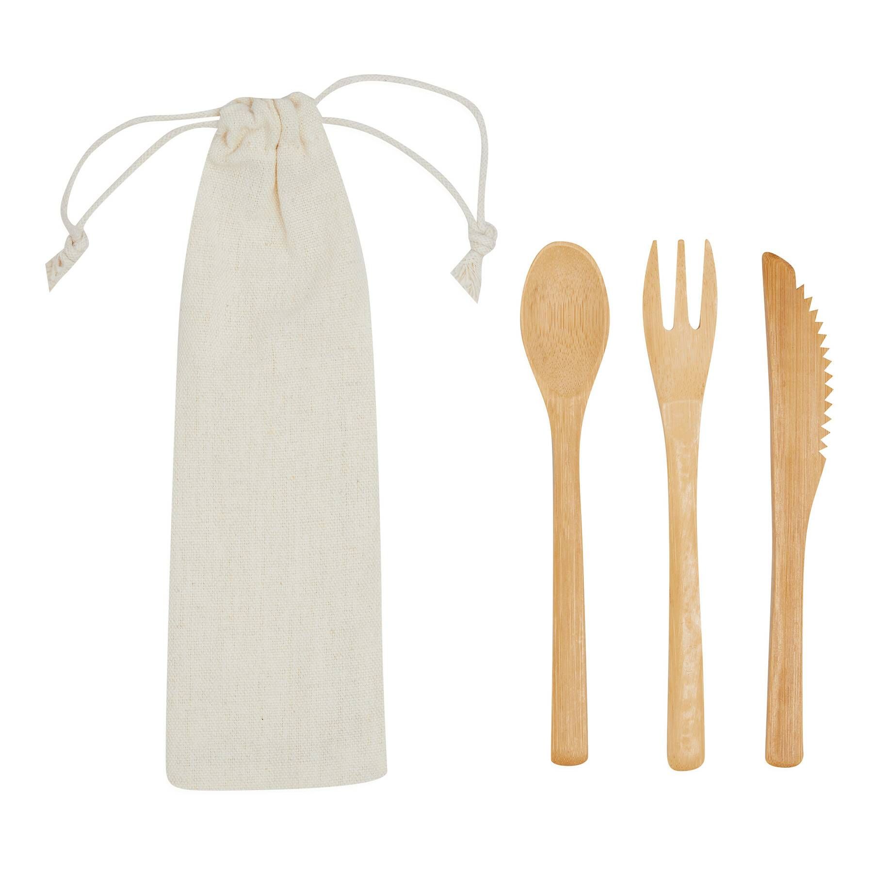 Bambus Besteckset NATURAL TRIP - braun-420