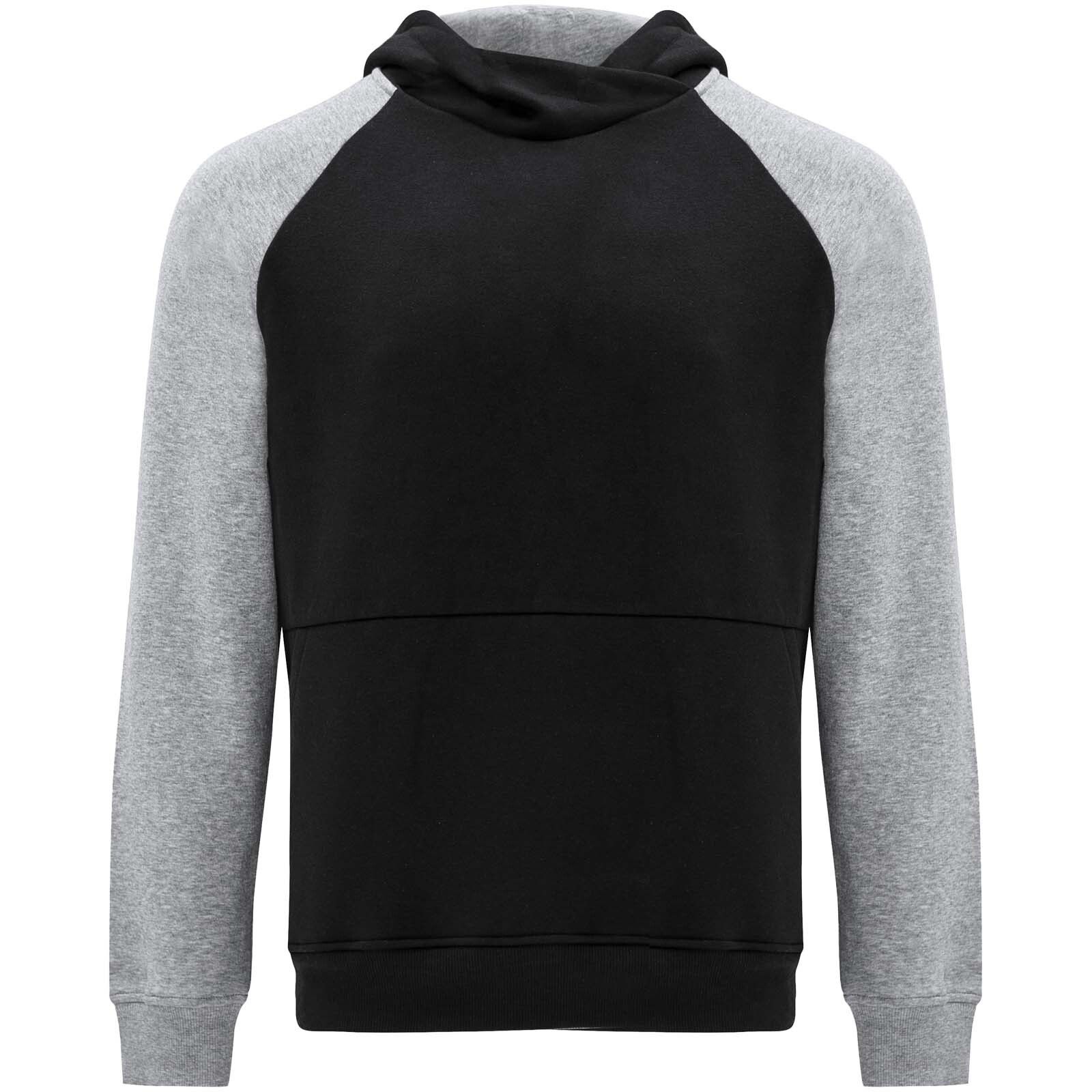 Badet zweifarbiger Kapuzenpullover für Kinder  - schwarz -  heather grau-996