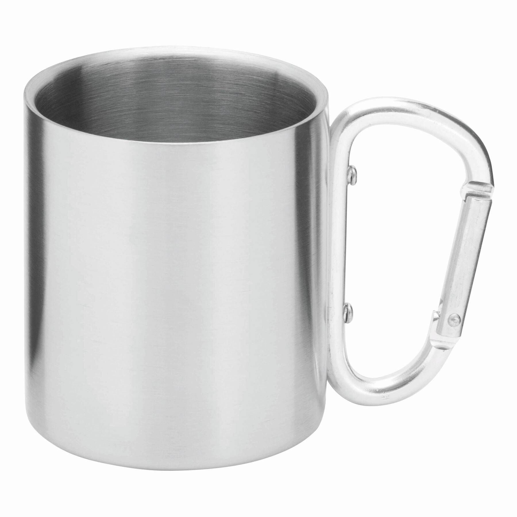 Edelstahl Becher HIKING DAY - silber-714