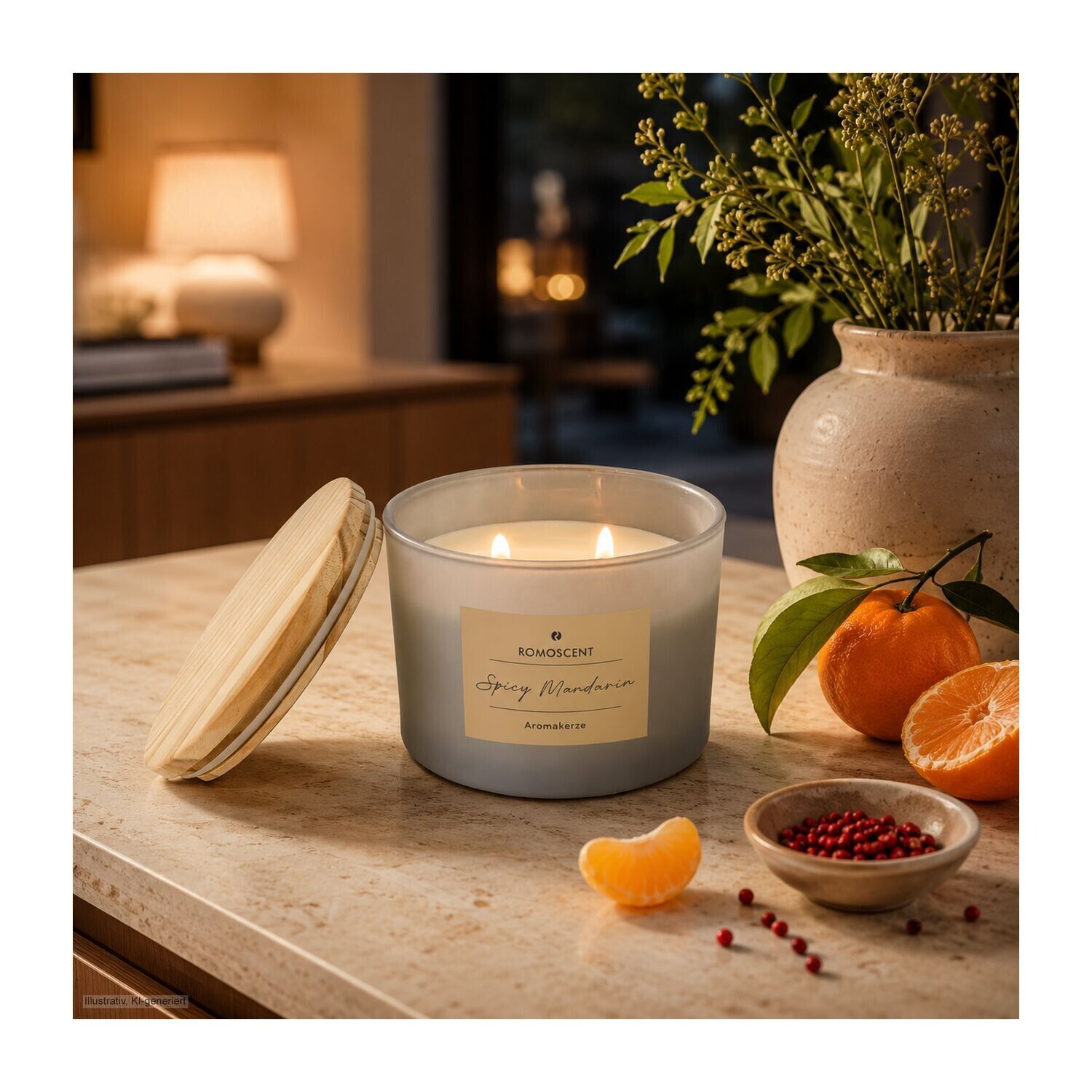 ROMOSCENT® Aromakerze Spicy Mandarin-337