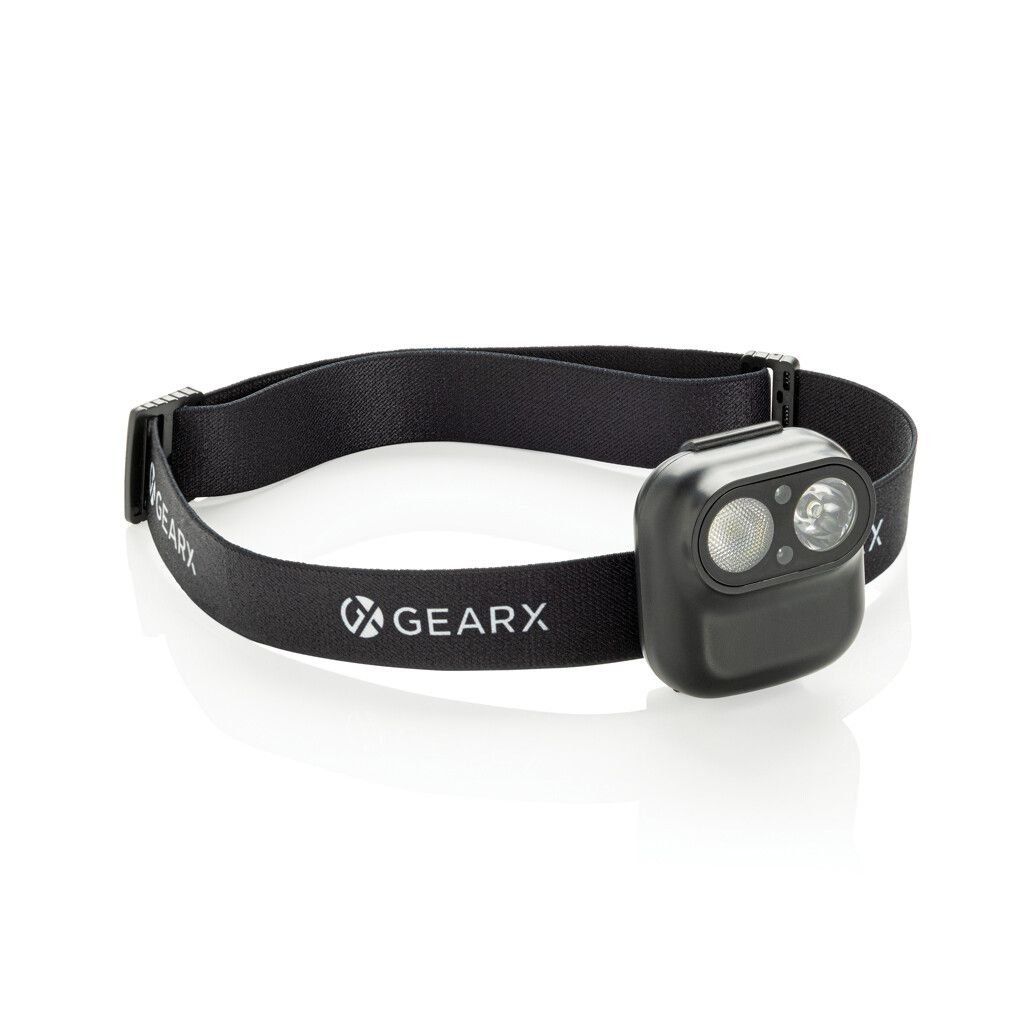 Gear X Stirnlampe mit Bewegungssensor aus RCS rec. ABS - schwarz-164