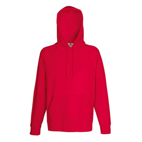 Lightweight Hooded Sweat - red-633