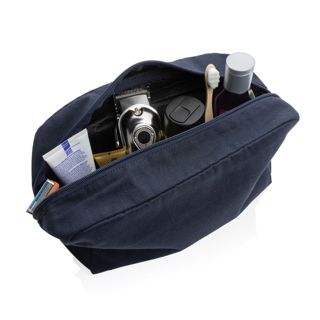 Impact Aware™ 285g/m² Kosmetiktasche aus ungefärbtem Canvas - navy blau-816
