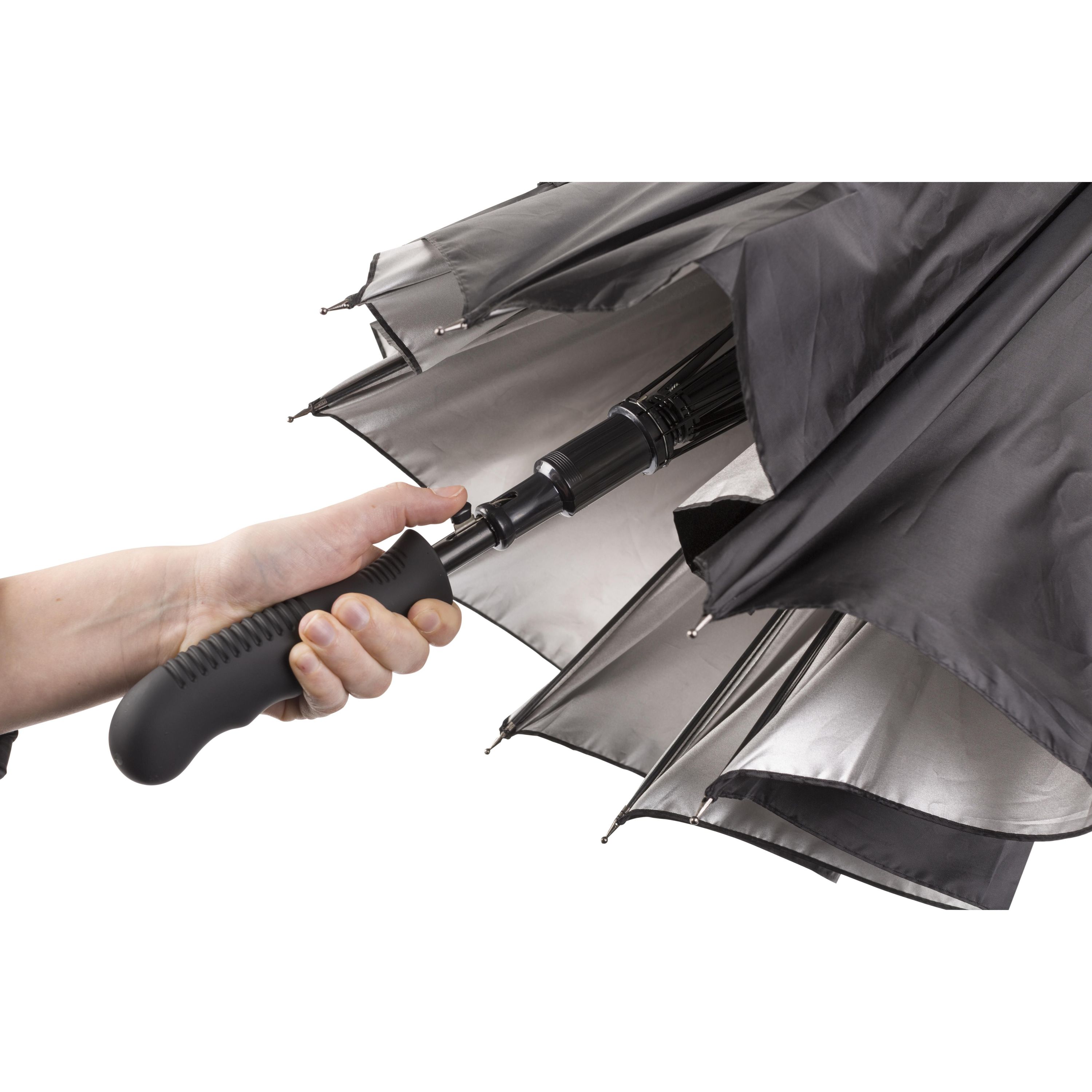 Automatikschirm Ramona - schwarz - silber-284