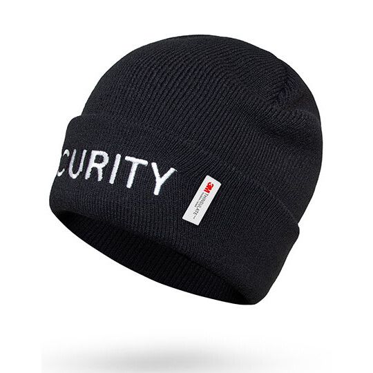 “SECURITY” 3M Thinsulate Performance Beanie “Dalvik” - black-919