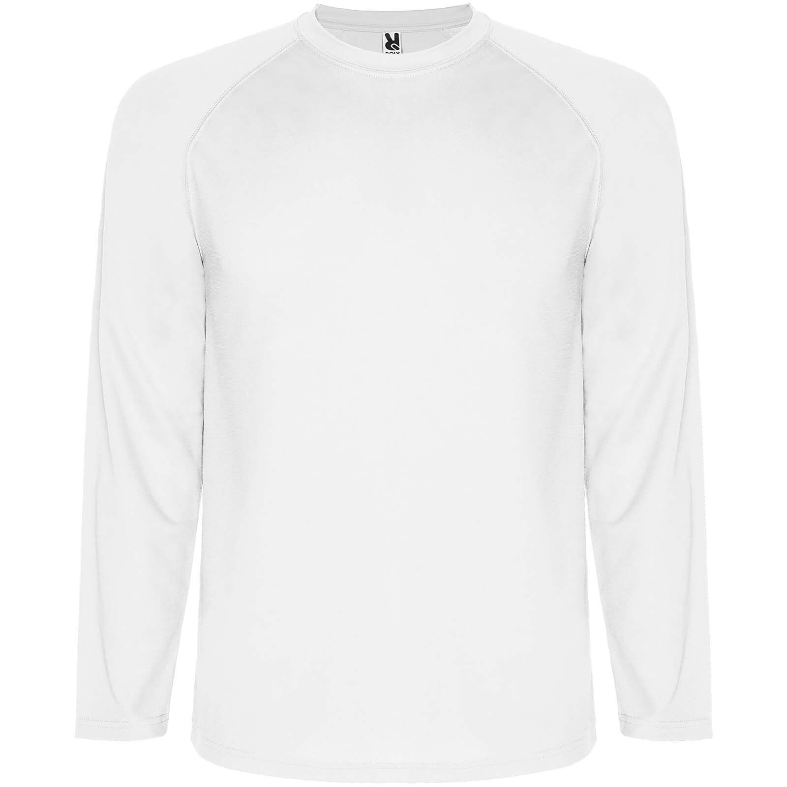 Montecarlo Langarm Sport-Shirt für Männer - weiss - S-239