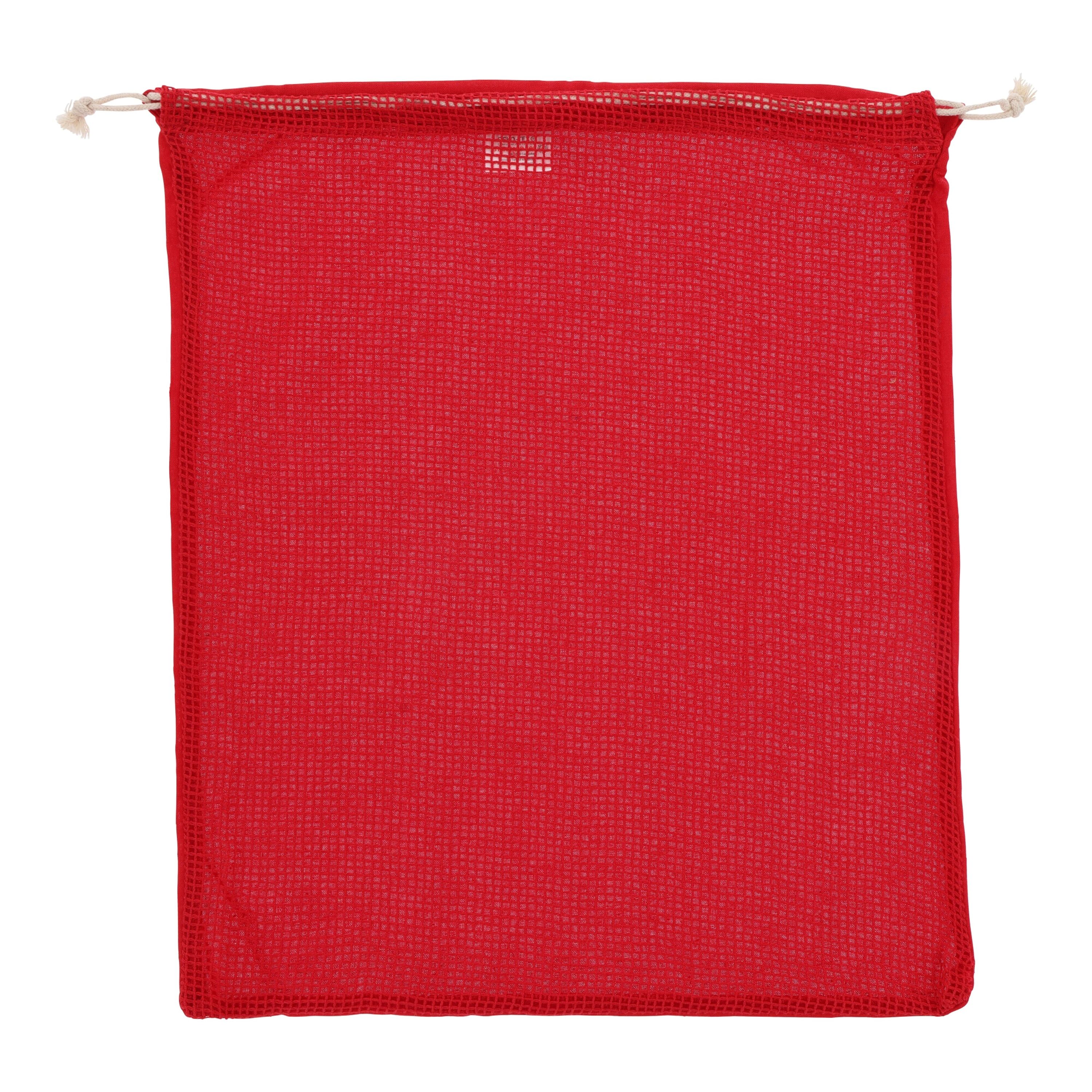 Wiederverwendbare Lebensmitteltasche OEKO-TEX® Baumwolle 40x45cm - rot-662
